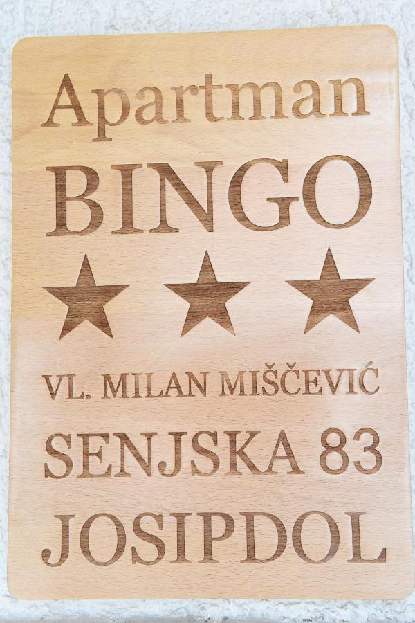 Apartman Bingo Josipdol Esterno foto
